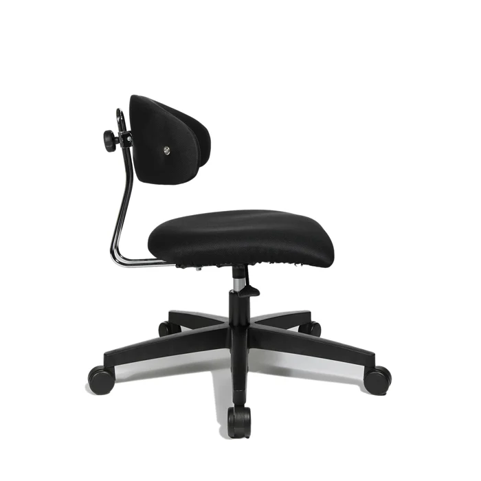 Schreibtischstuhl, Bürostuhl, Schaumstoffkissen, Schwarz, Rollenstuhl