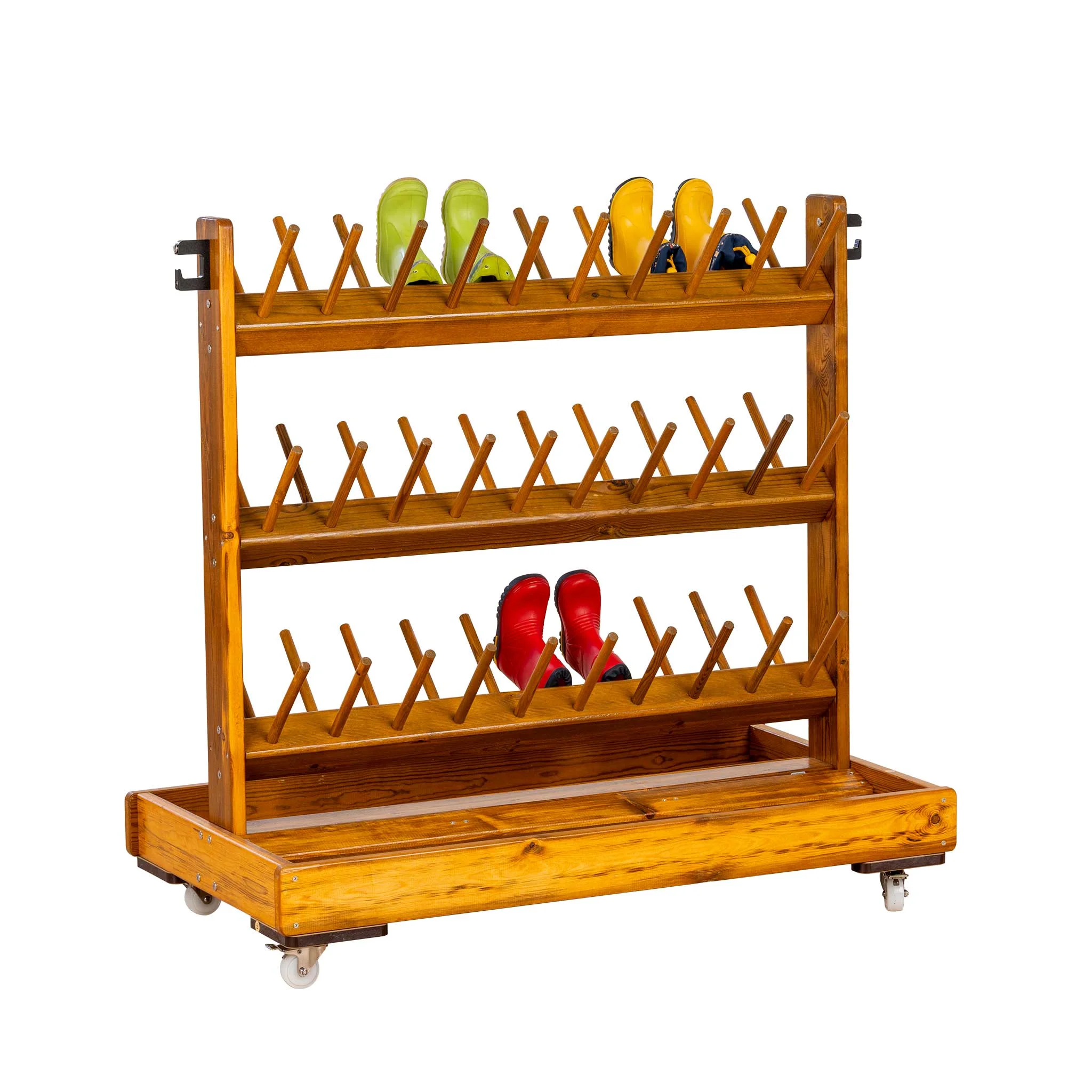 holzregal, schuhregal, holzständer, rollen, schuhaufbewahrung