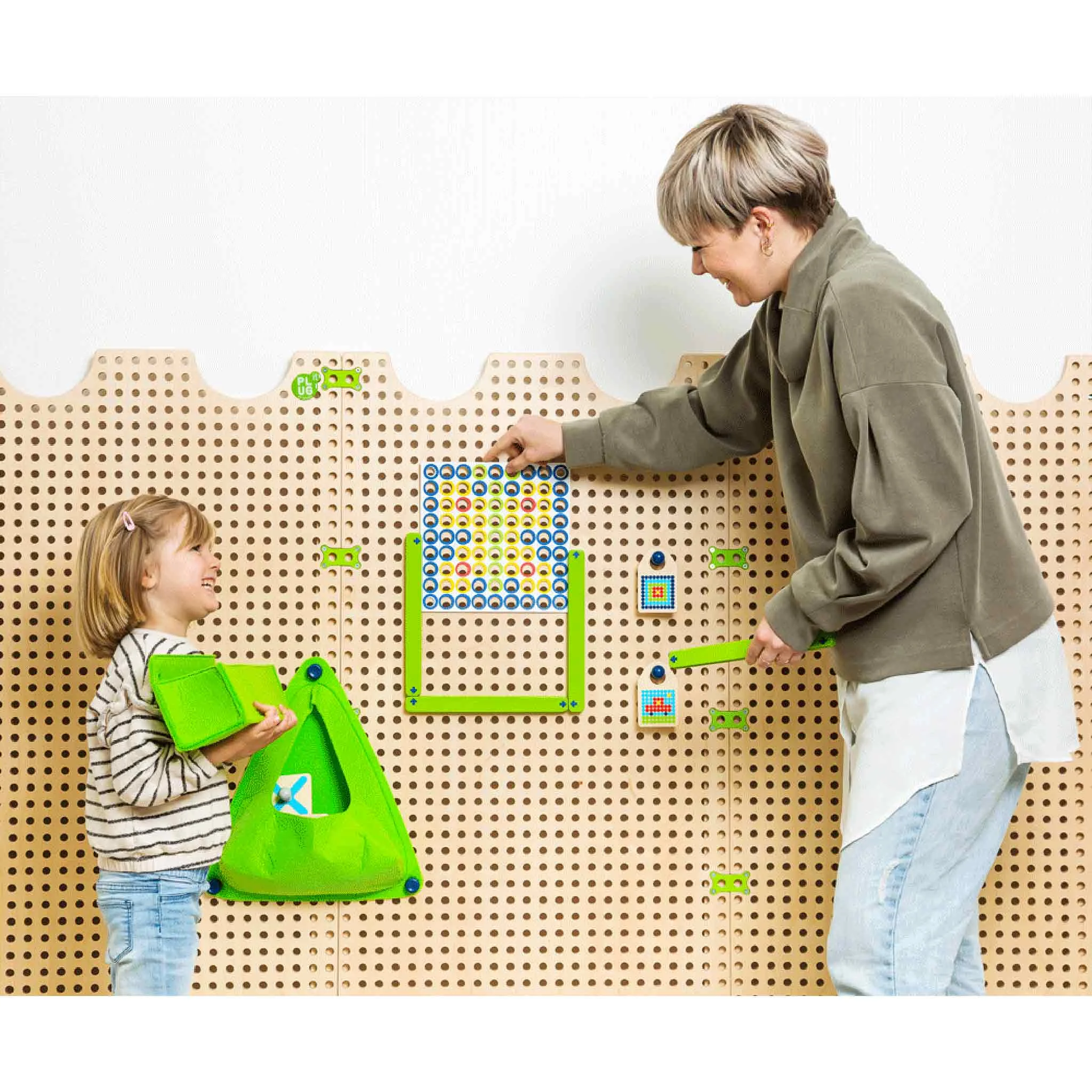 Bausatz, Kugelbausteine, Lernspiel, Kinder-Set, Holz-/Kunststoff-Peitsche