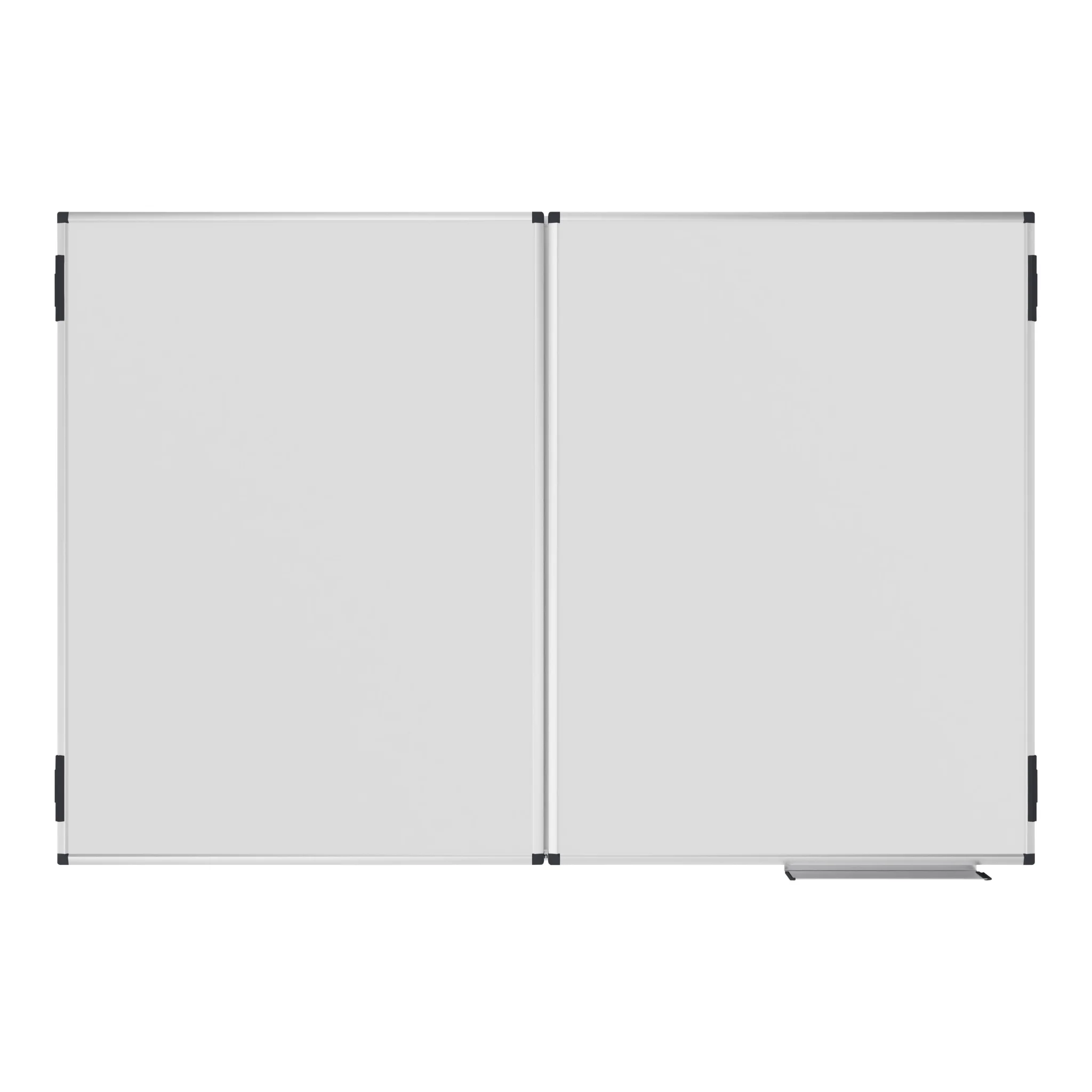 Whiteboard, Zweigeteilig, Tafelbeschreibungsfläche, trocken abwischbar, Magnetische Verbindung