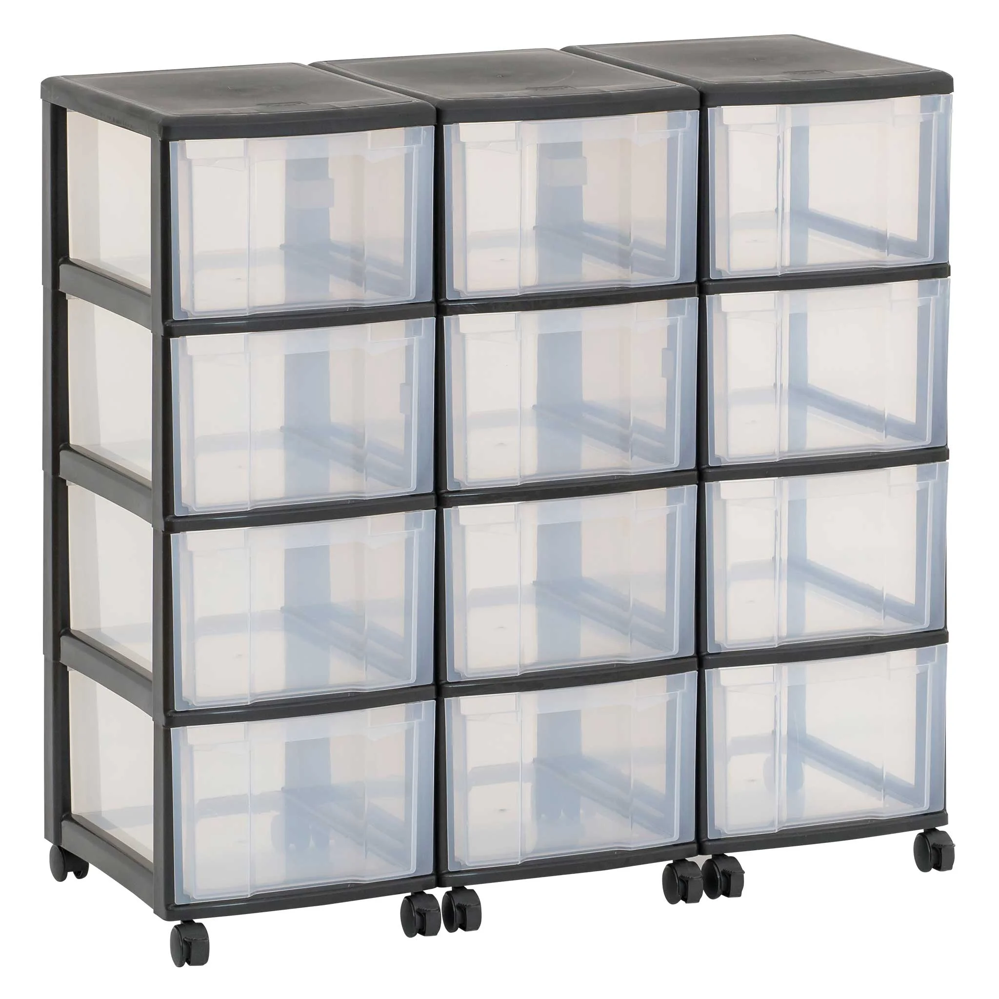 Kunststoffboxen, Aufbewahrung, Schubladenbox, Rollcontainer, Transparente箱