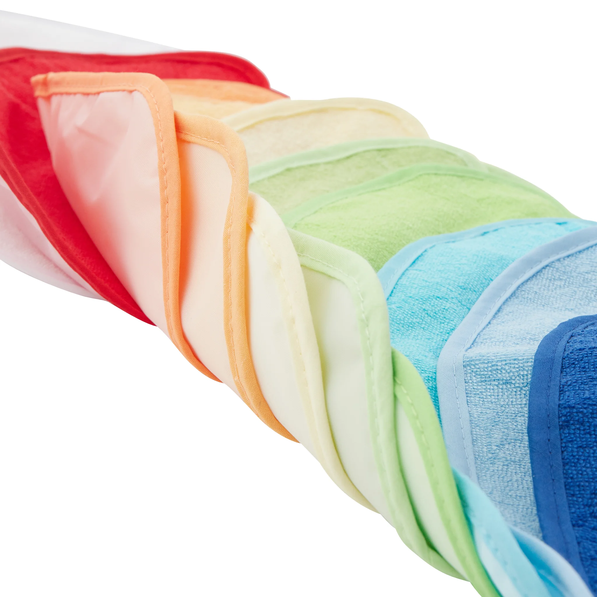 towel set, multicolor, bath towel, soft fabric, striped edge