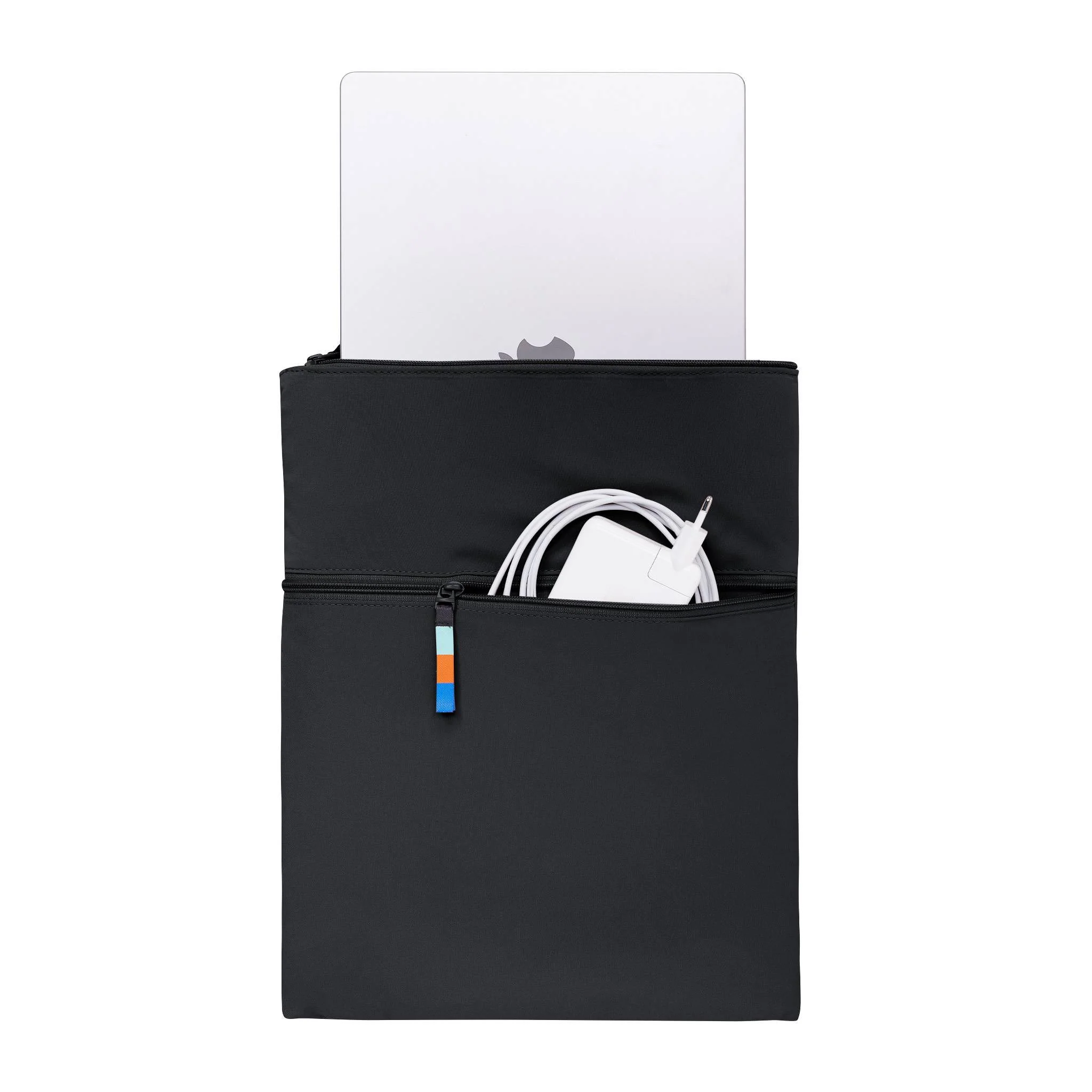 Laptop, Laptop-Hülle, Kabelfach, Reißverschlussfach, Schwarz/Schwarze Hülle