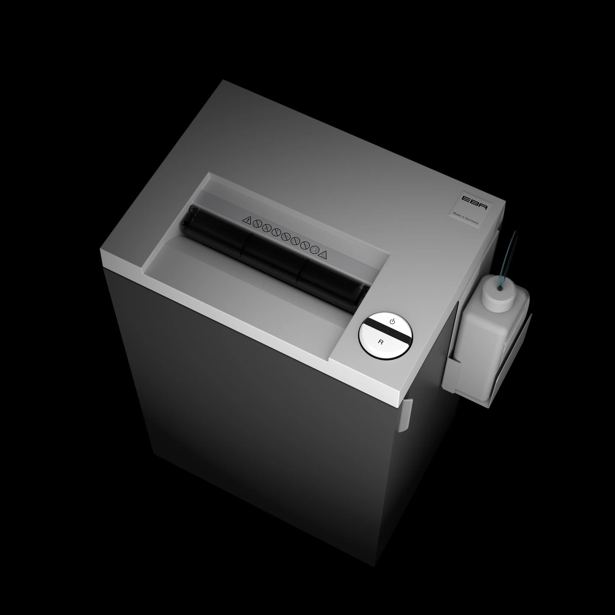 Schredder, Haushaltsgerät, Papierkassette, Schwarz, Kassette