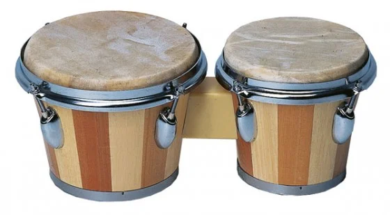 Bongos aus hellem und dunklem Holz