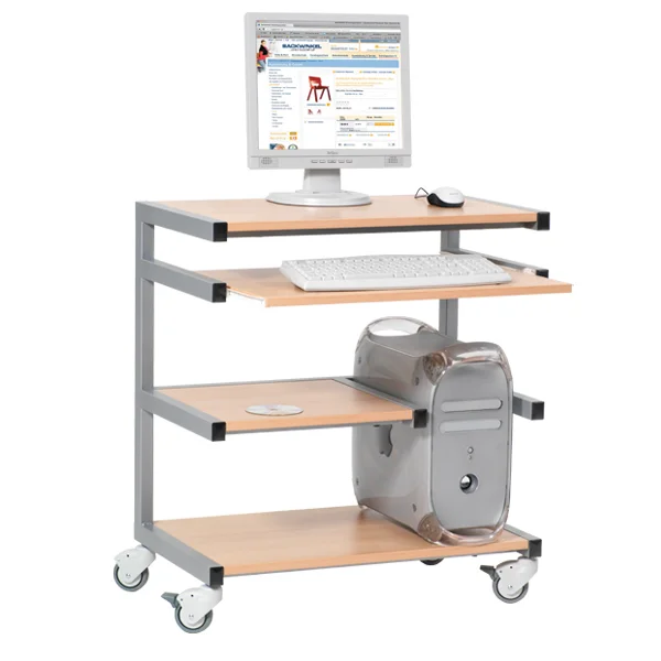 computertisch, pc-tisch, rollwagen, monitorständer, tischplatte