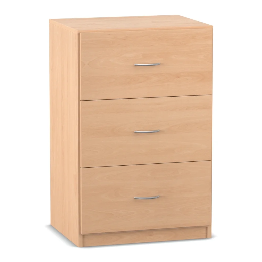 Unterschrank, 99,1 x 64,1 cm, mit 3 hohen Holzschubladen, 40 cm