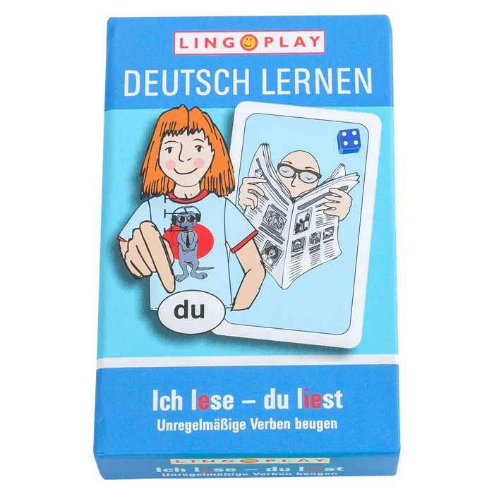Deutsch lernen, Lernspiel, du, Unregelmäßige Verben, Bildungsbox