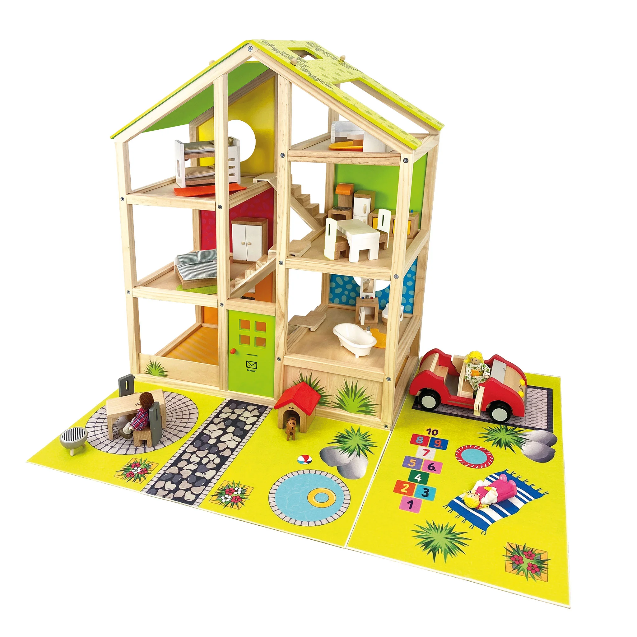 Puppenhaus XL Kindergarten-Set