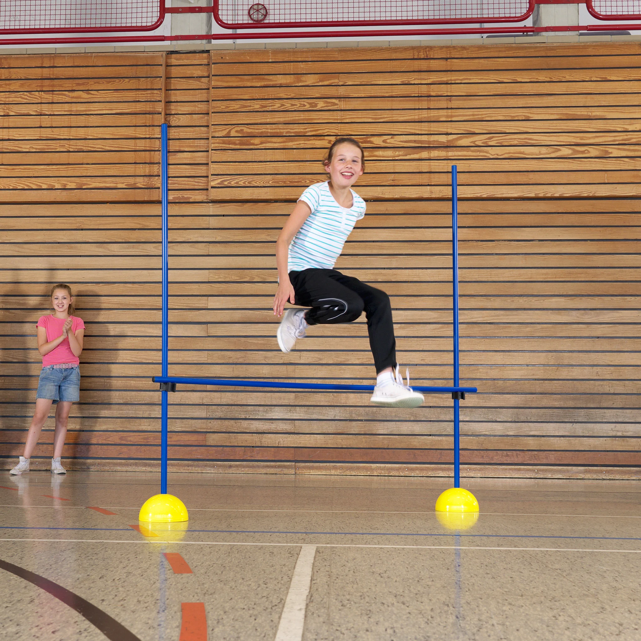 Schule, Turnen, Hindernis, Sprung, Sportgeräte