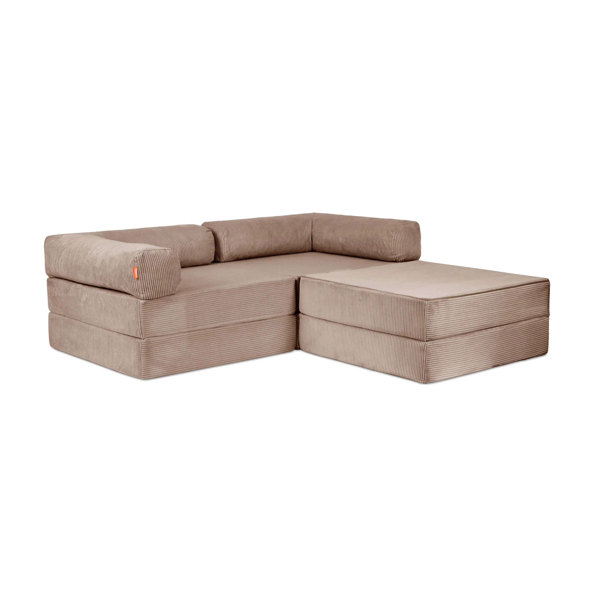 Sofa, Couch, Ecksofa, Beige, Stoffpolsterung
