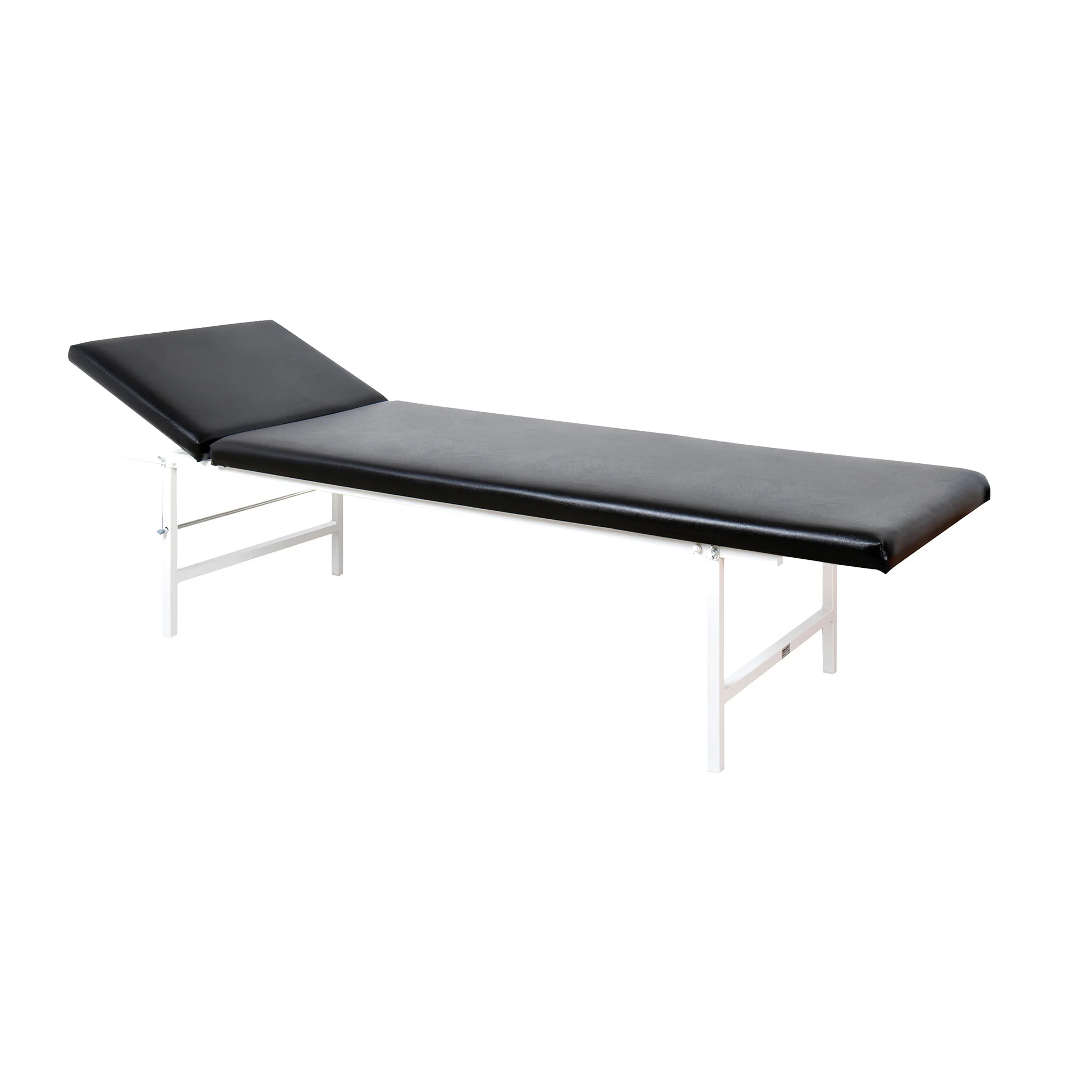 Massagebank, Behandlungsliege, Schwarz, Stahlrahmen, aufklappbar