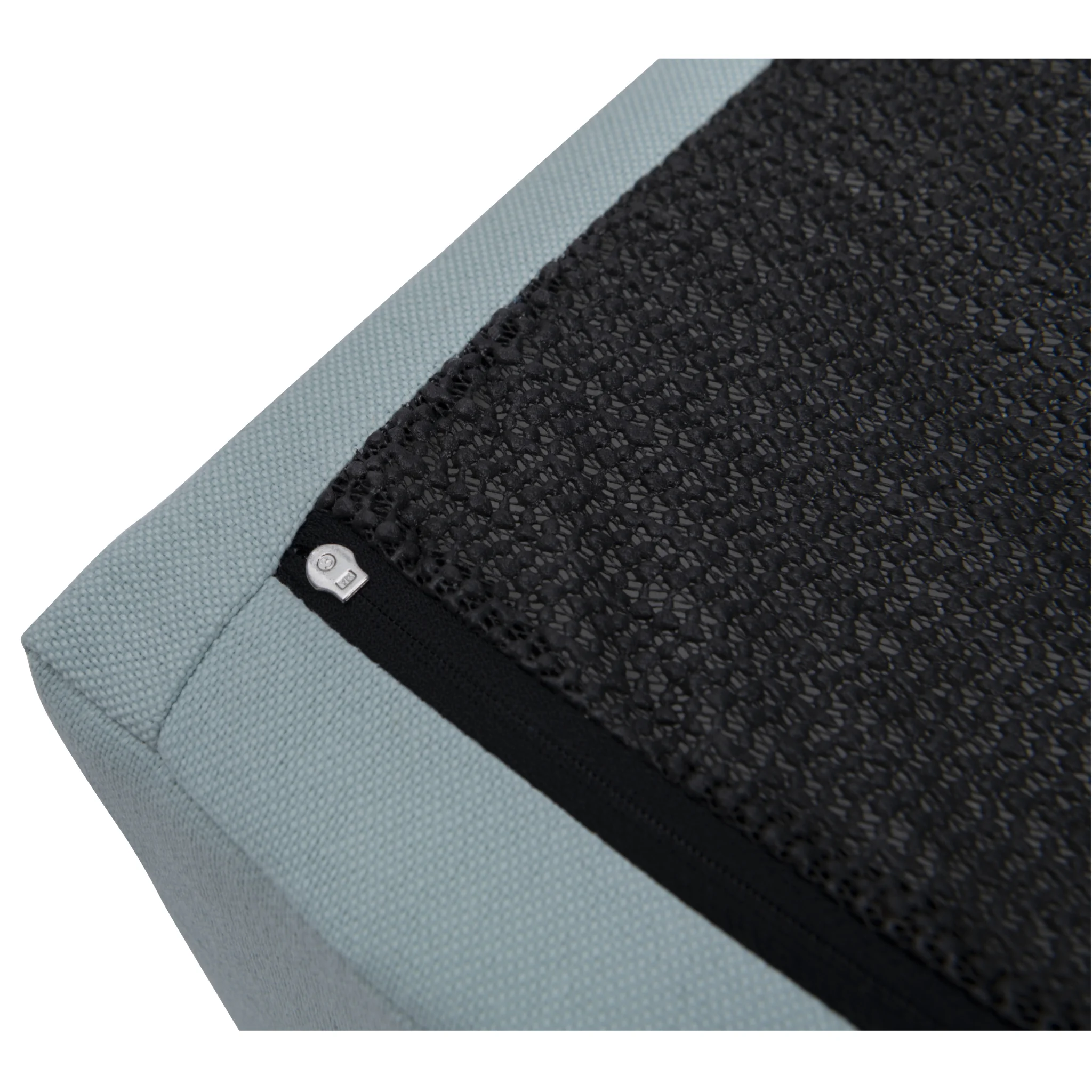 Sitzkissen, Gepolstert, Mesh-Oberfläche, Halterung, Grau