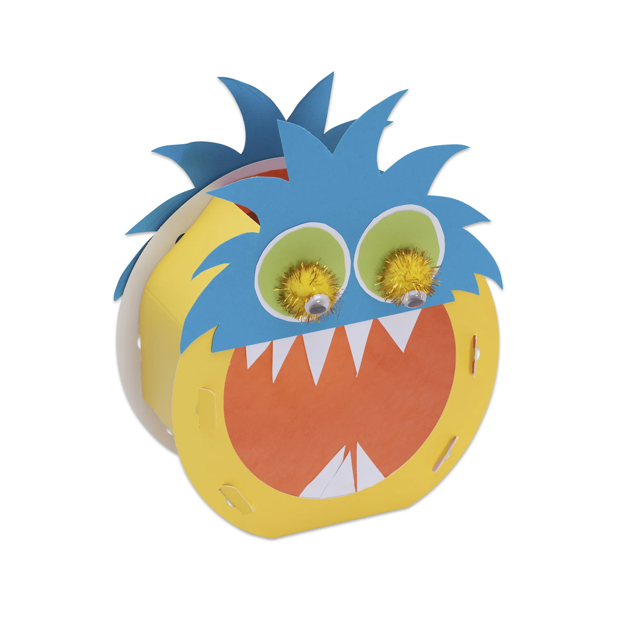 Kinderkoffer, Ananas, Karikatur, Gelb, Fratzenschutzmasken