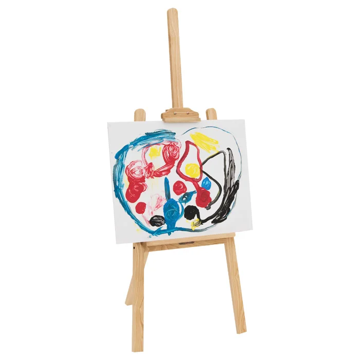 Kinderkünstler-Easel, Kinderzeichnung, Malboard, Holzständer, Kunstprojekt