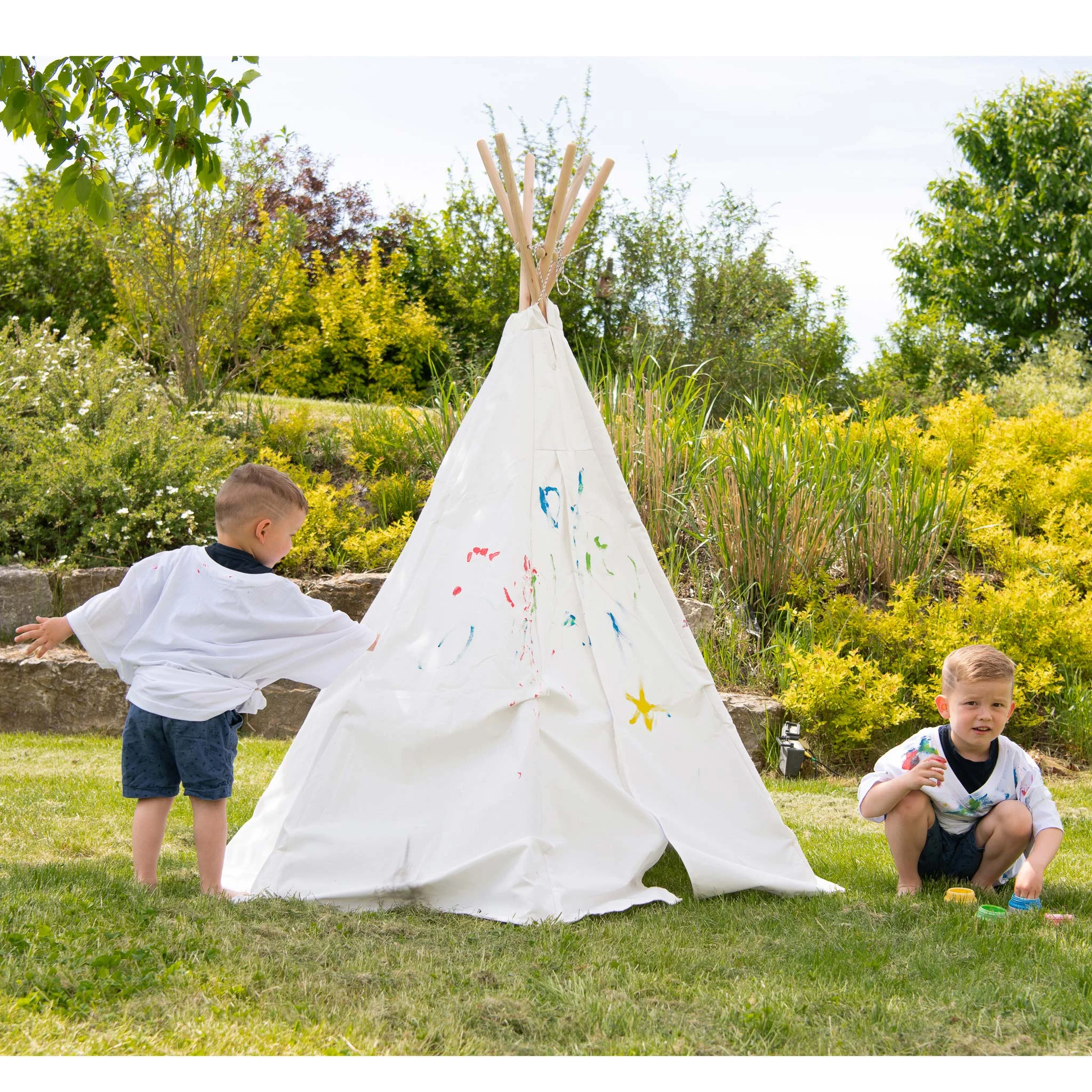 Tipi, Tepee, Kinder, Zelte, Kunstfarben