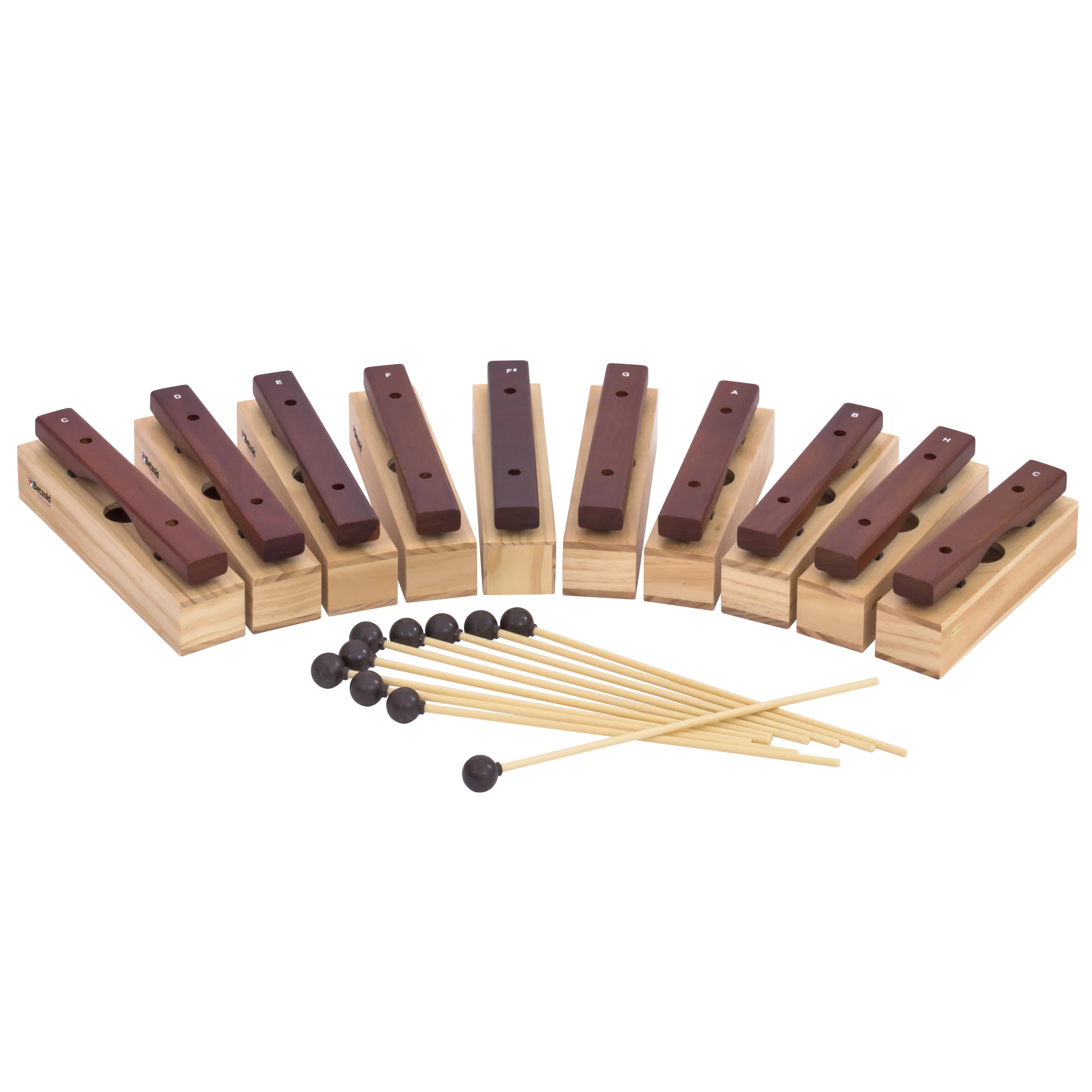 Sopran-Klangbausteine 10er-Set, Holz