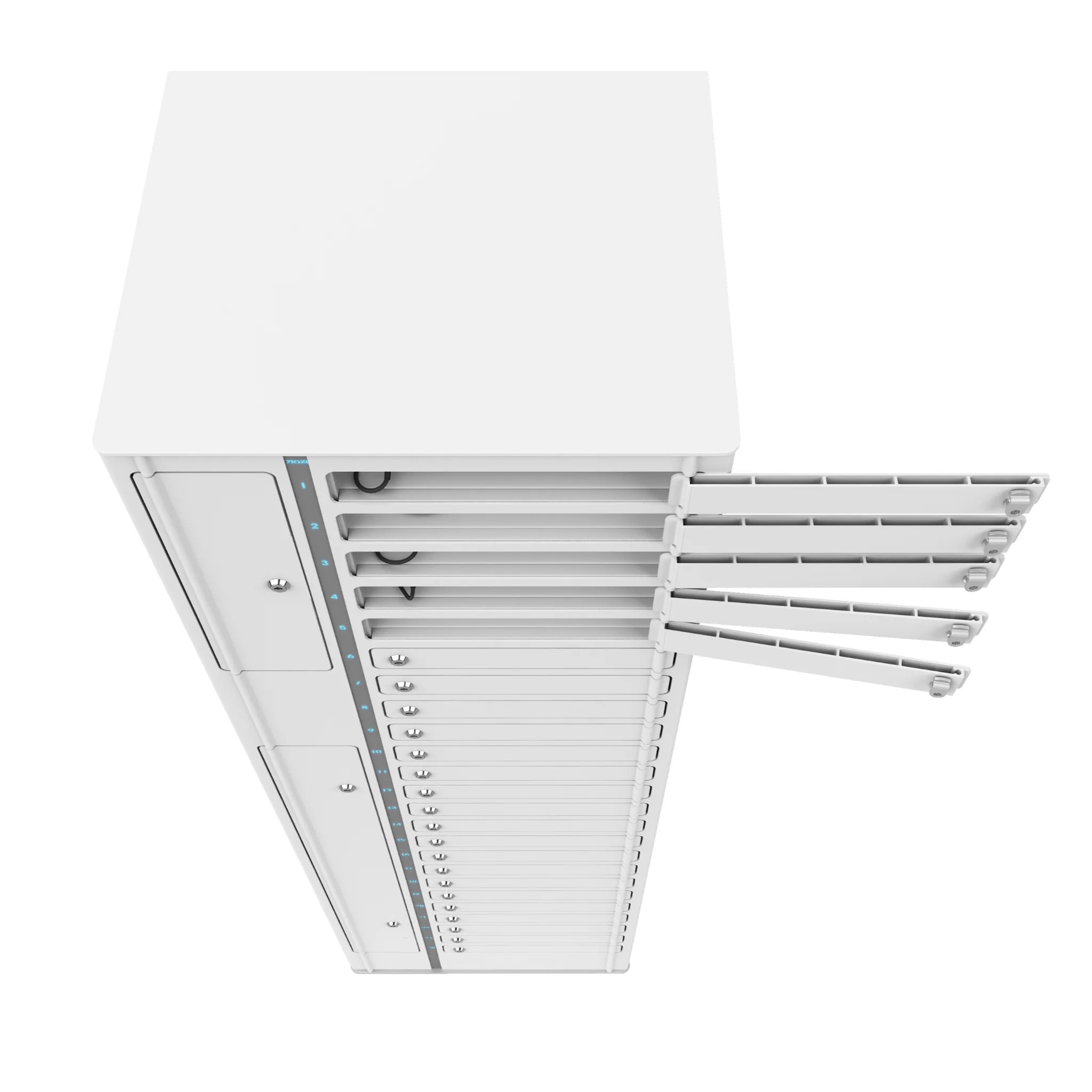server, rack-mounted, blade chassis, Datenzentrum, weiße Gehäuse