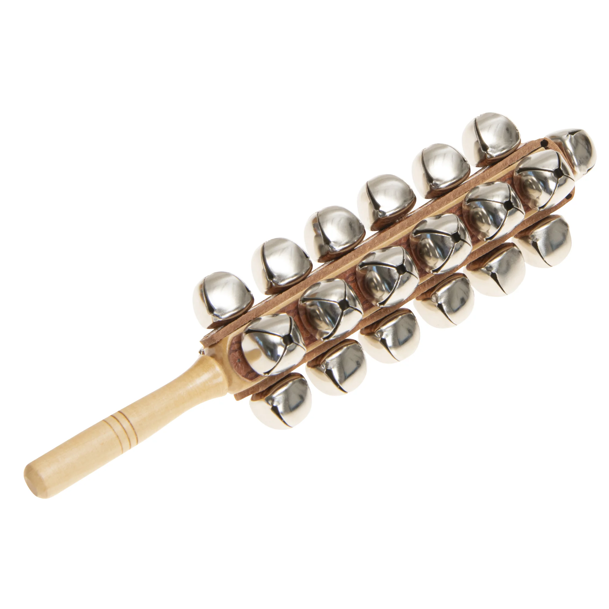 JINGLE BALLS, Metallkugeln, Kopfmassagegerät, Holzgriff, Haarwerkzeug