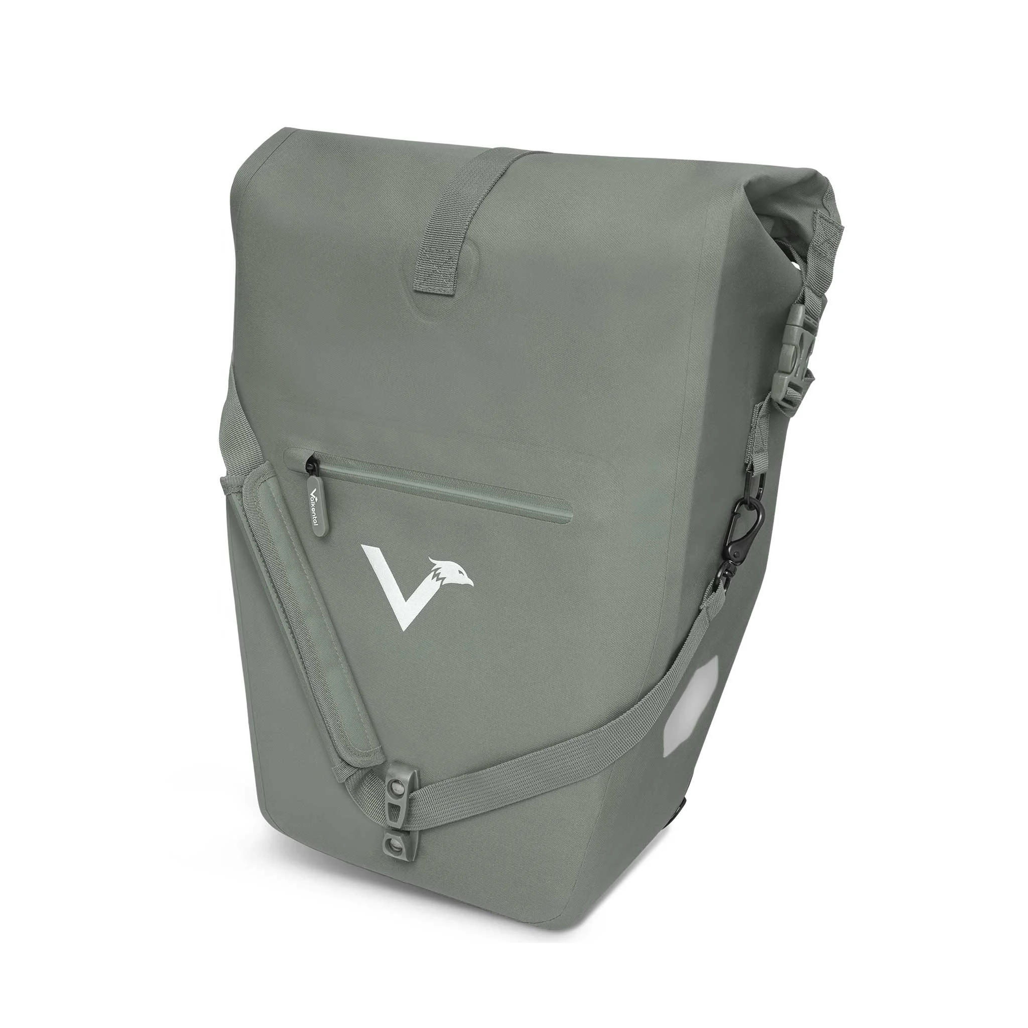 Rucksack, Umhängetasche, Grau, Vordertasche, Verstellbarer Schultergurt
