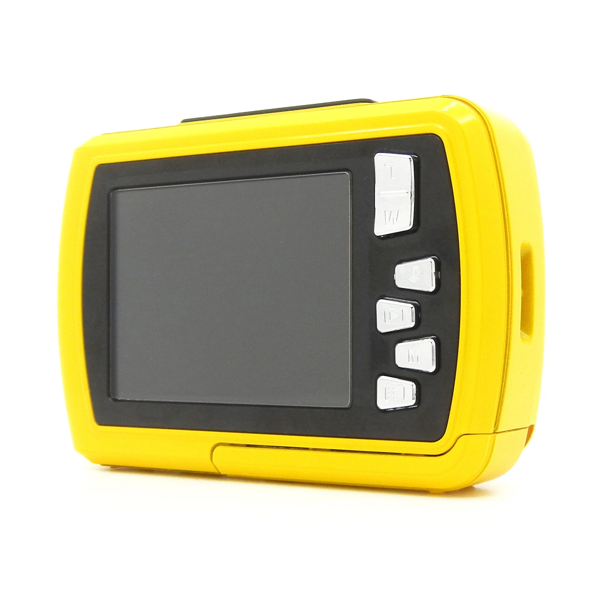 kamerakamera, digital-kamera, farbton-gelb, lcd-bildschirm, knopfsteuerung