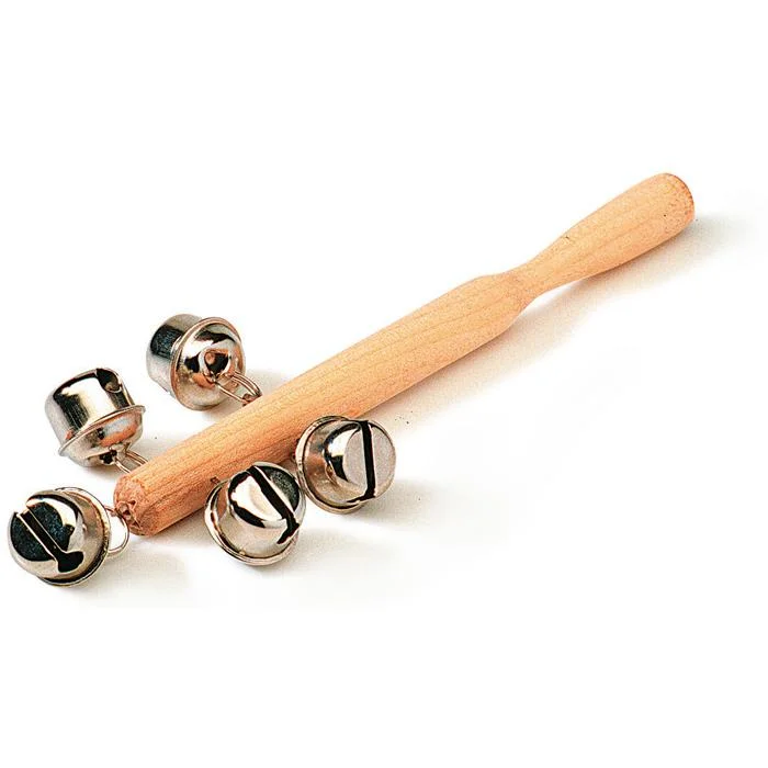 Schellenstab, mit 5 Schellen
