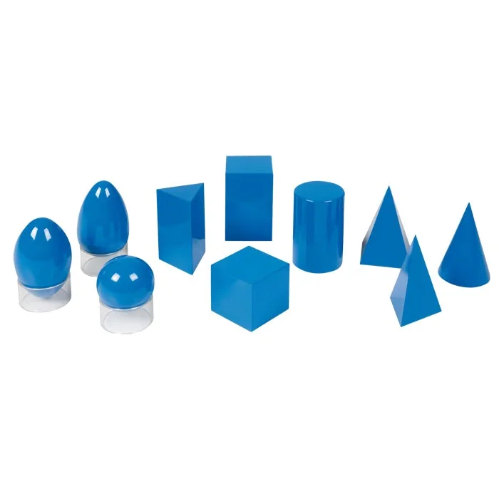geometrische Formen, Bausteine, Blau, Kunststoff, Würfel/Kegel/Prismen