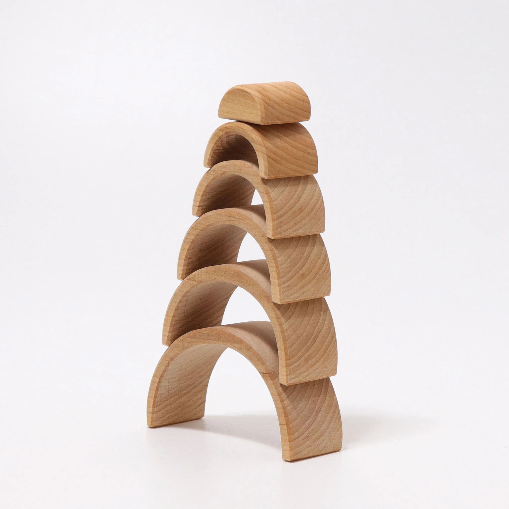 Holzspielzeug, Stapelspiel, Kugelkonstruktion, Naturholz, Kinderspielzeug