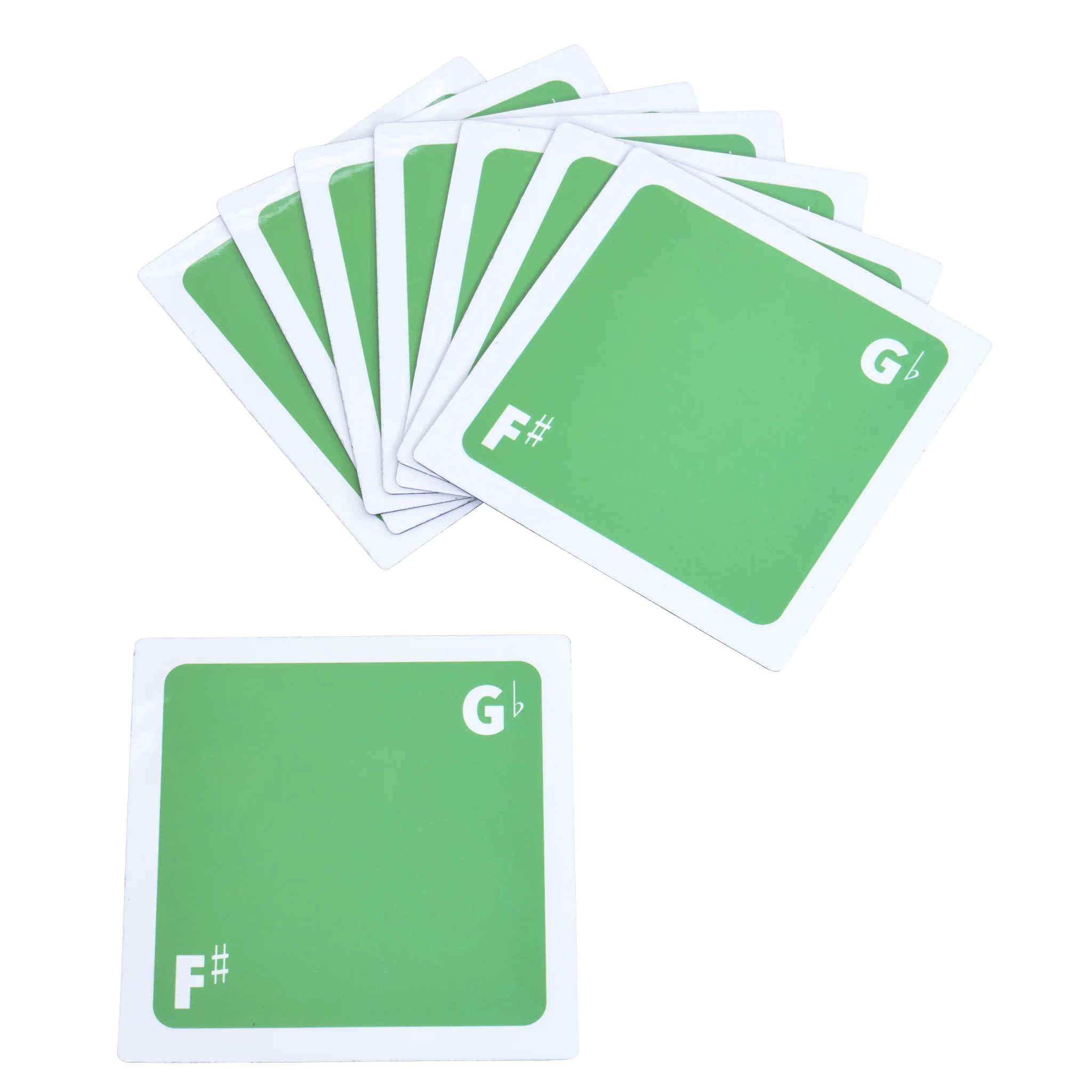 Stoffkarten, G-Tonleiter, Fis, Musiknoten-Set, Kartenspielen