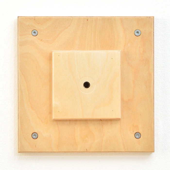 Holz, Holzschicht, Quadrat, Loch, Montage