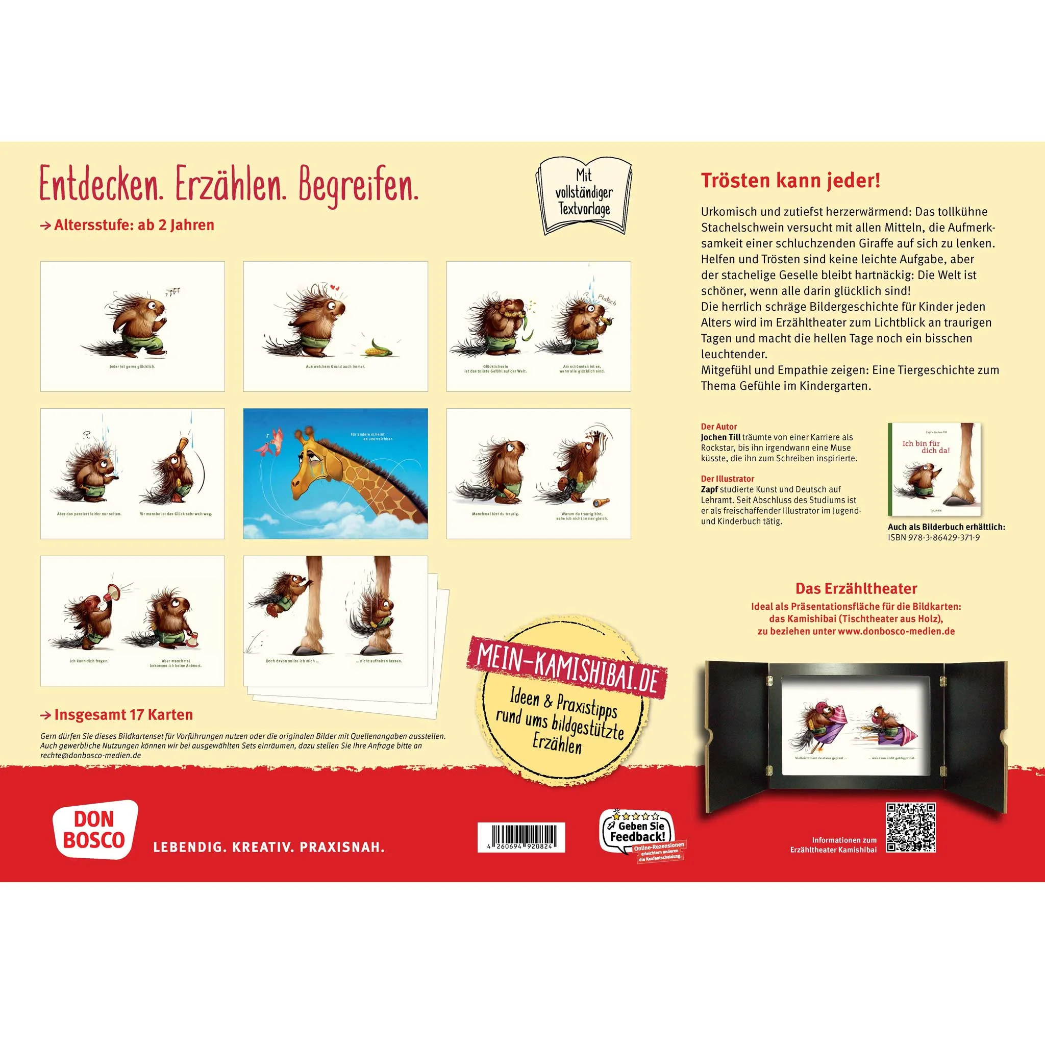 Tierliebe, Giraffe, Kinderbuch, Bildkarten, Erzähltheater