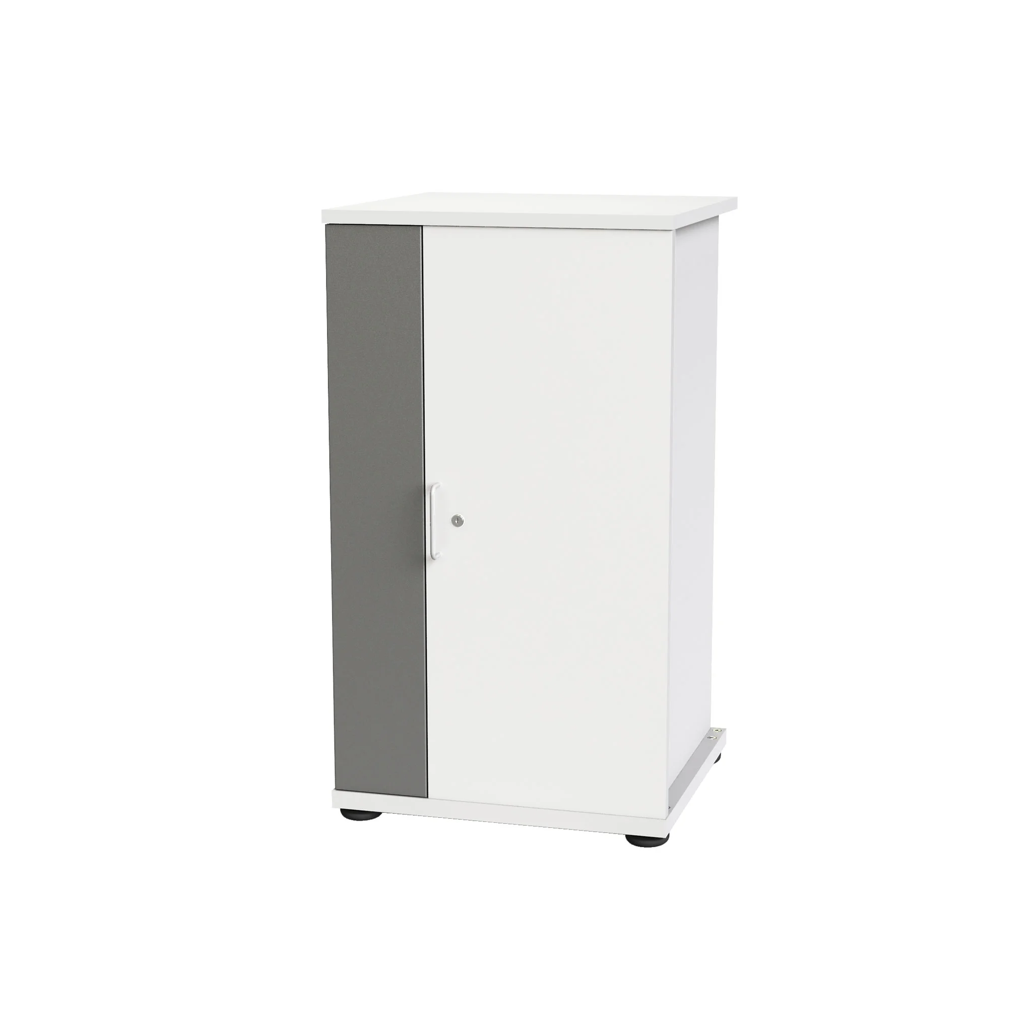 Schrank, Sideboard, Schranktür, Metall, weiß