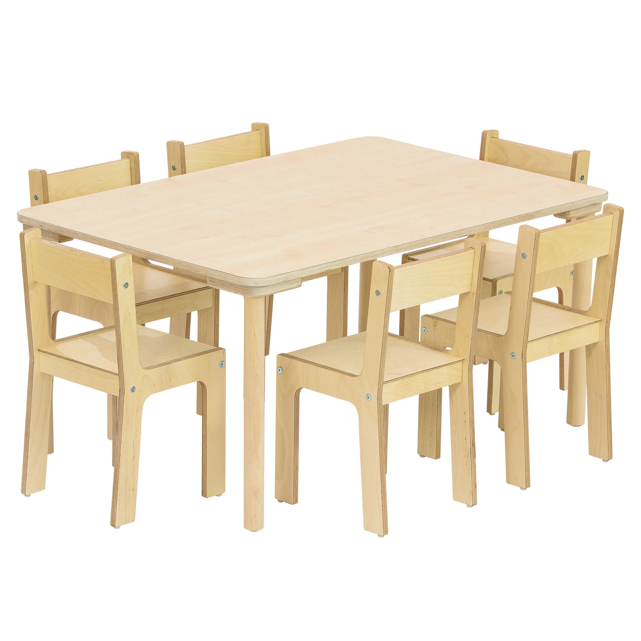 Holzstuhl, Kinderstuhl, Tischset, Holztisch, Holzstuhlset