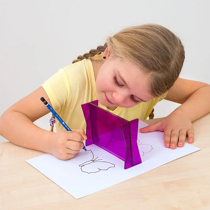 Kinderzeichnung, Kunstprojekt, Bleistift, Schneidefolie, Lernset