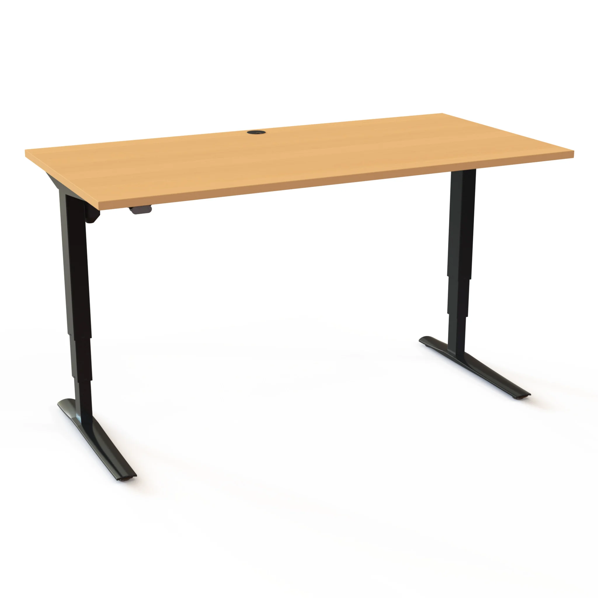 schreibtisch, desk, holzdekor, bürotisch, kabelöffnung