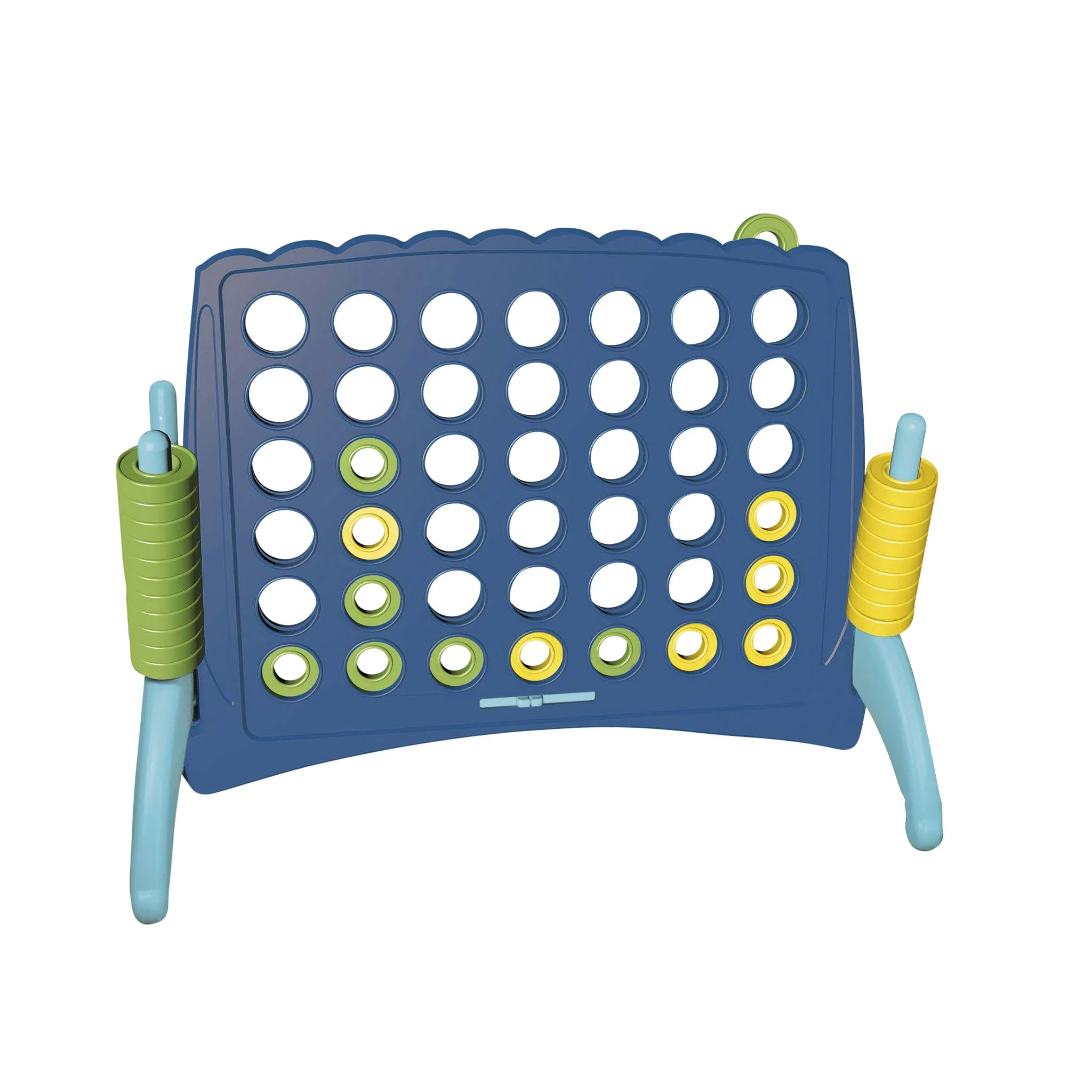 Connect Four, Spielfeld, Plastikspiel, bunte Stifte, zweisseitige Griffe