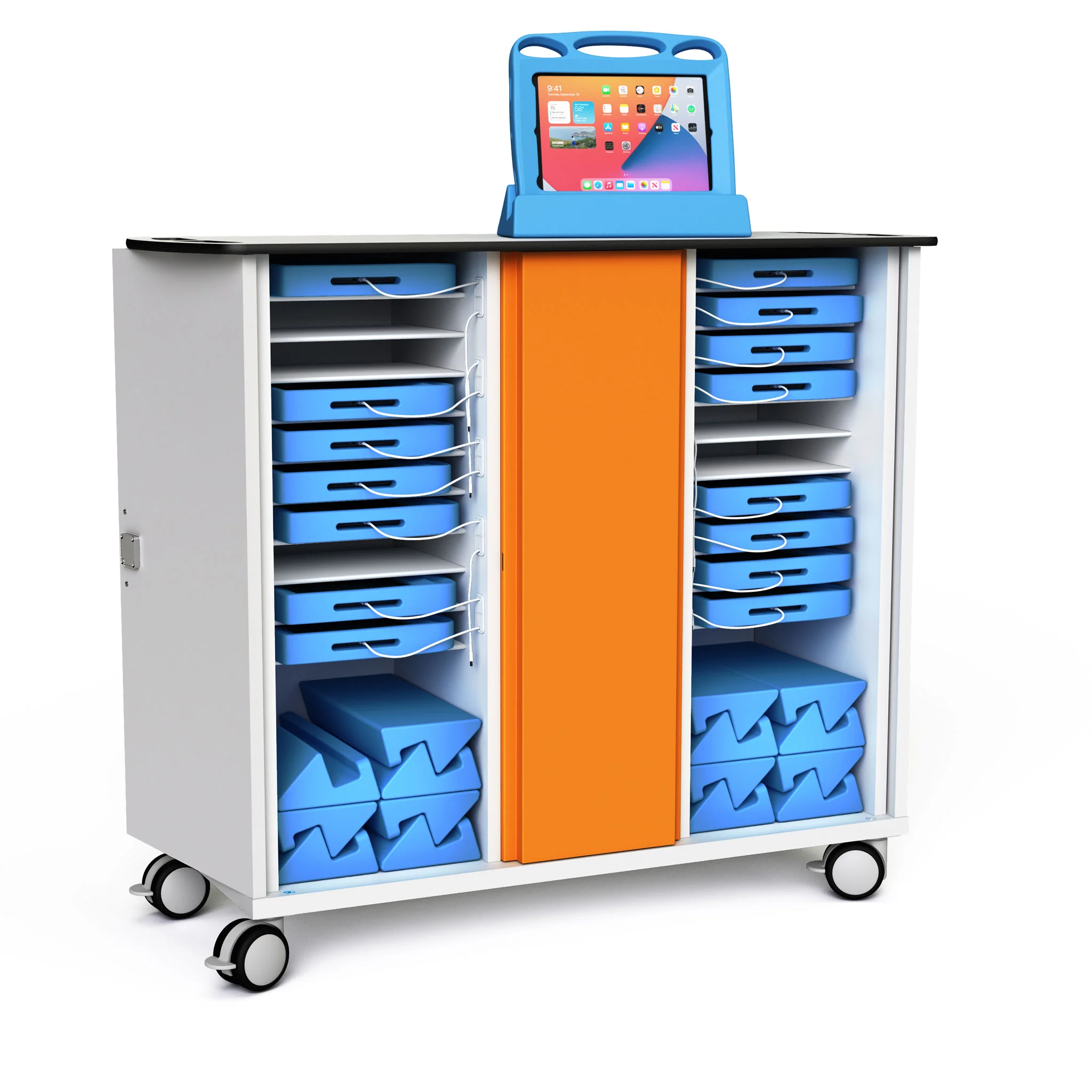 Kinderwagen, Aufbewahrungsschrank, Rollwagen, Lutensilien, Kästen