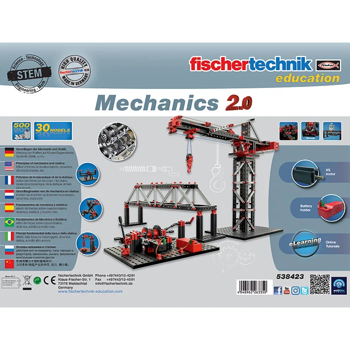 Mechanikset, Konstruktionsspielzeug, Kranmodell, Industrieller Kran,  STEM-Bildung