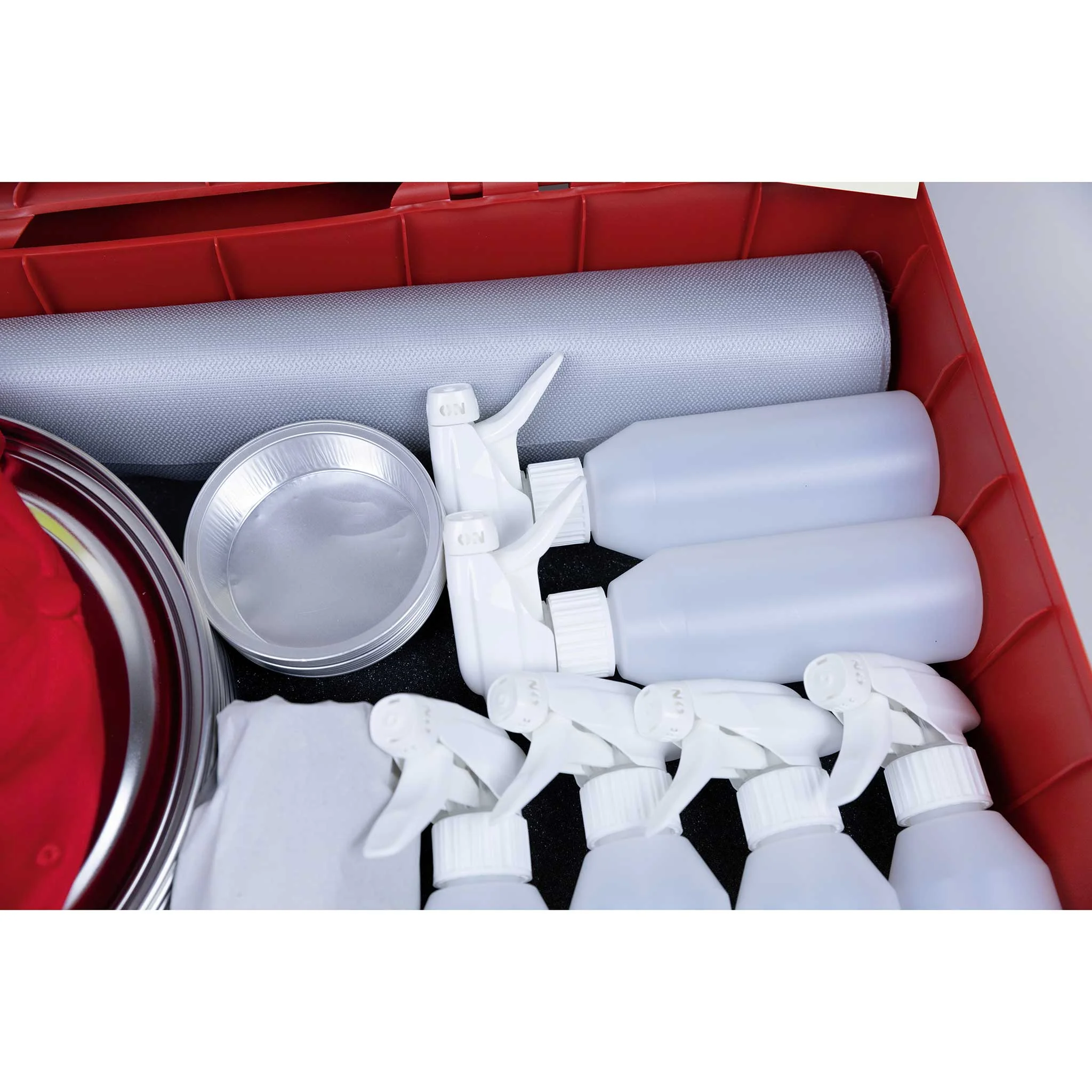 Reinigungsset, Sprühflaschen, Handschuhe, Eimer, Moppbezug