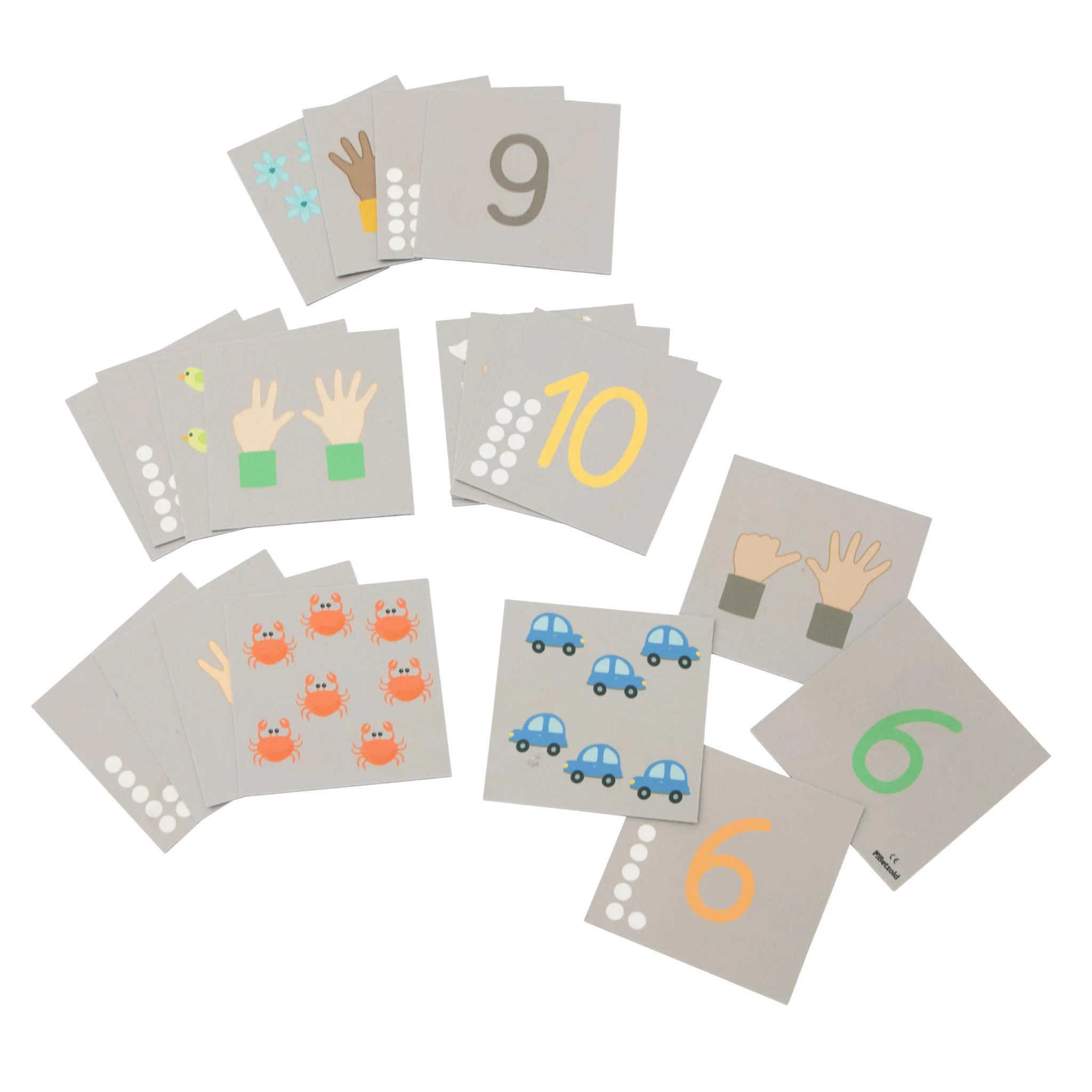 zahlenkarten, zahlenreihe, zahlenkarten-set, kinder lernen, grundzahlen