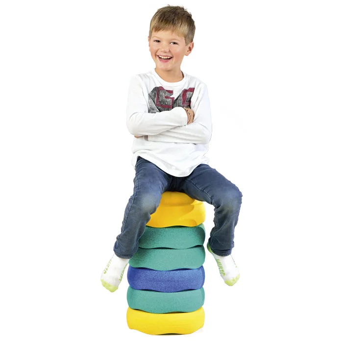 kids, child, colorful, foam mats, stacked cushions