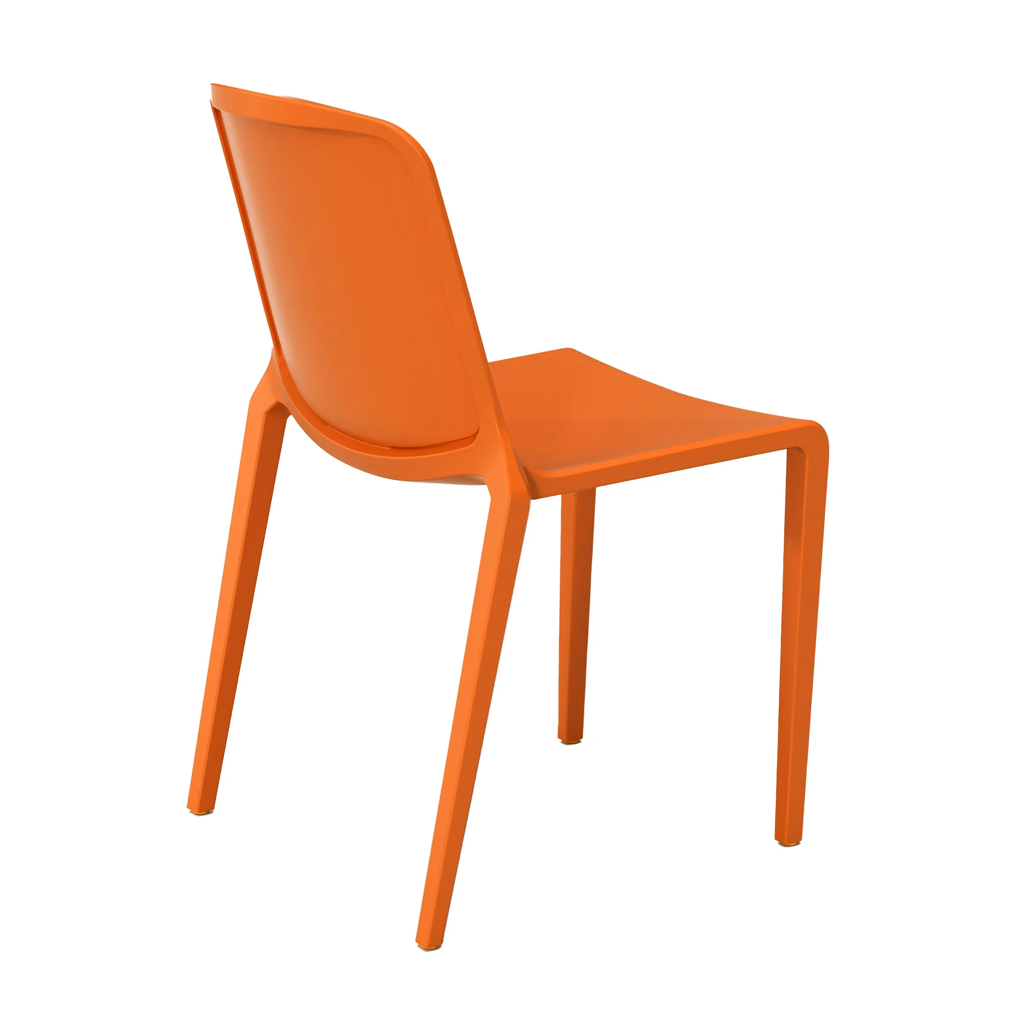 Stuhl, Gartenstuhl, Orange, Kunststoff, Sitzmöbel