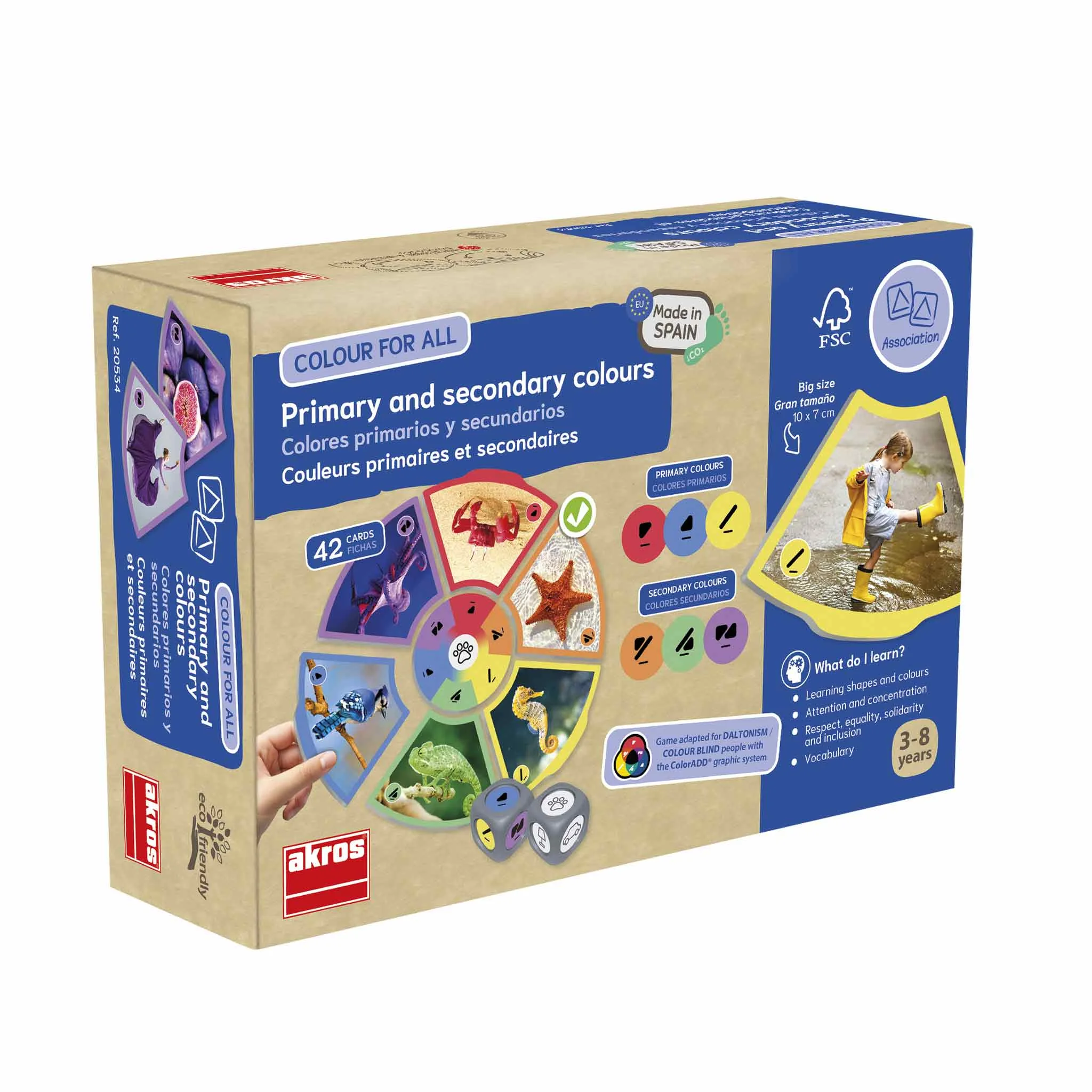 Kinderbastelset, Farbenbox, Primärfarben, Sekundärfarben, Mathematisches Spielzeug
