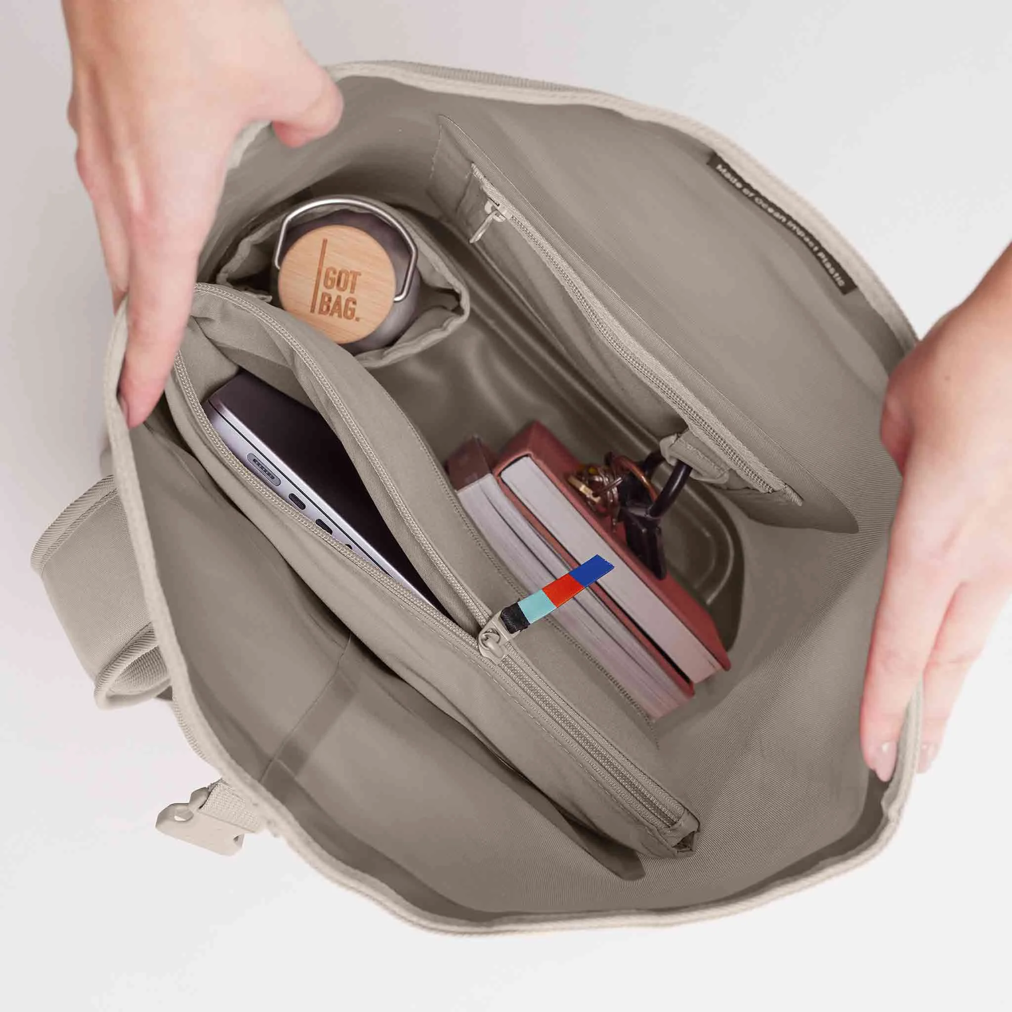 Tasche, Rucksack, Innenraum, Reißverschluss, Smartphone