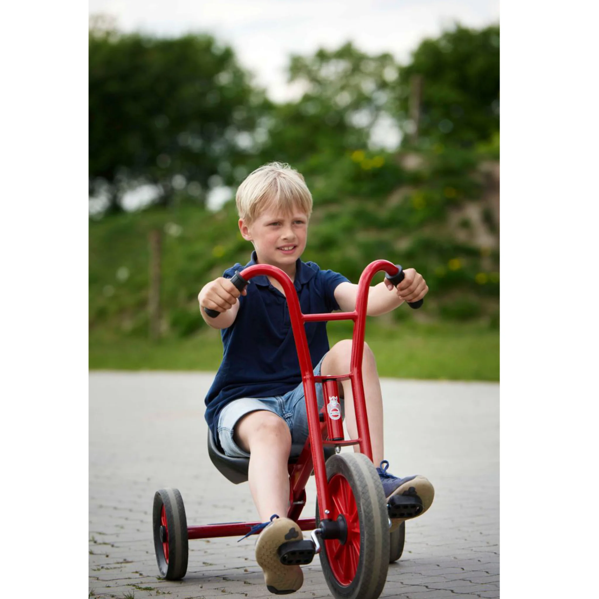 Radeltrike, Kinderlaufrad, Rot, Metallrahmen, Gurt?