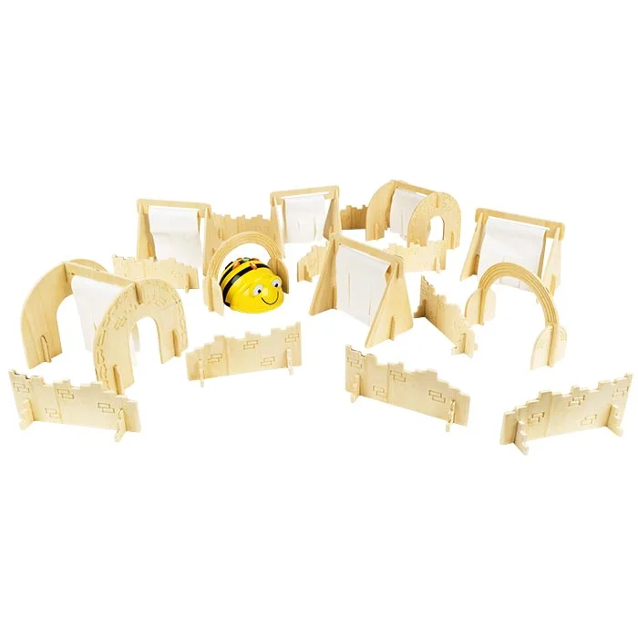 Holzbausteine, Modellbauteile, Baukasten, Sortierball, Biene