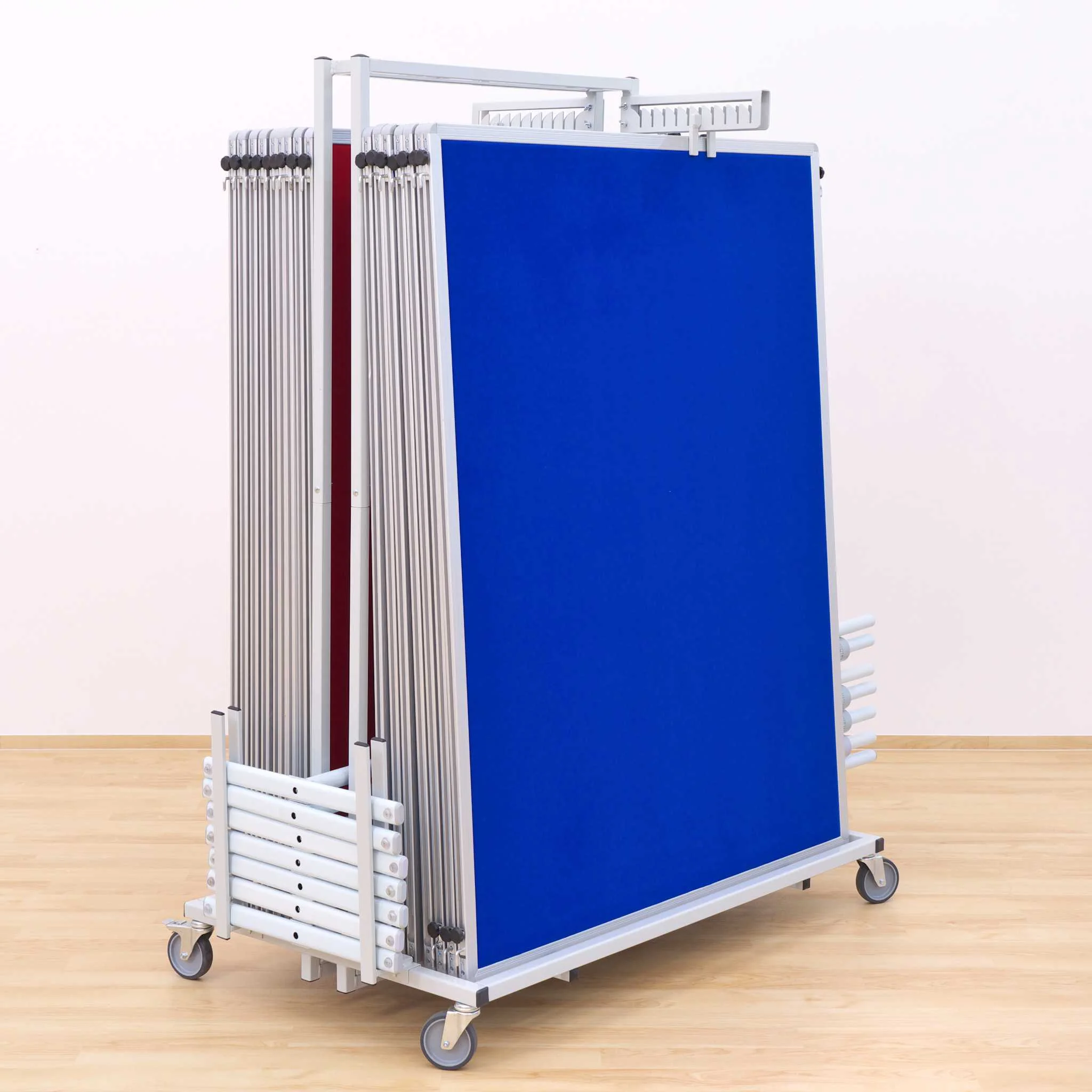 tisch, klapptisch, transportwagen, faltwand, pinnwand