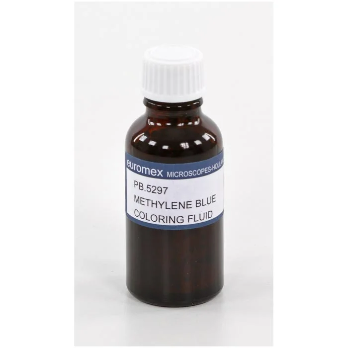 Methylene blue, Coloring fluid, Microscopy accessory, Flasche, Blaues Flüssigkeit