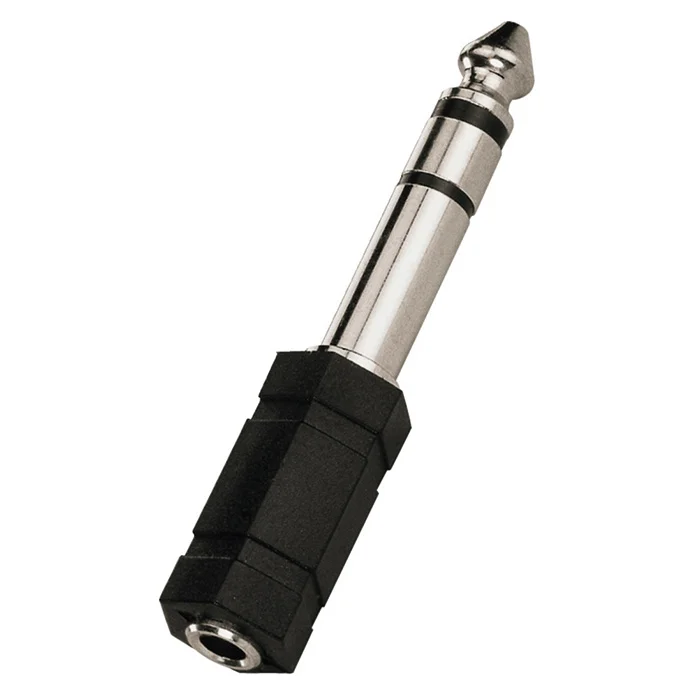 1/4 Zoll Stecker, Audio-Stecker, Klinkenstecker, Schwarz Kunststoff, Metallhülse
