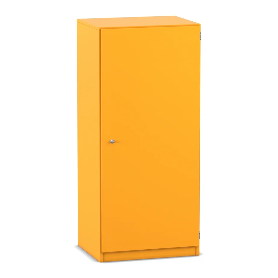 Schrank, Wandmontager, Garderobe, orange, Schranktür
